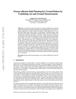 Energy-efficient Path Planning for Ground Robots by Combining Air and
  Ground Measurements