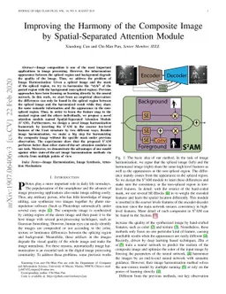 Improving the Harmony of the Composite Image by Spatial-Separated
  Attention Module