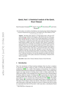 Quick, Stat!: A Statistical Analysis of the Quick, Draw! Dataset