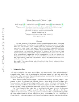 Time-Stamped Claim Logic