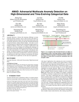 AMAD: Adversarial Multiscale Anomaly Detection on High-Dimensional and
  Time-Evolving Categorical Data
