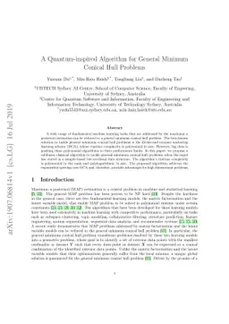 A Quantum-inspired Algorithm for General Minimum Conical Hull Problems