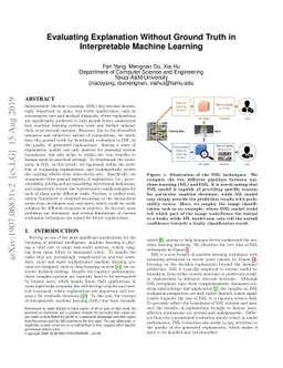 Evaluating Explanation Without Ground Truth in Interpretable Machine
  Learning