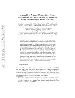 AirwayNet: A Voxel-Connectivity Aware Approach for Accurate Airway
  Segmentation Using Convolutional Neural Networks