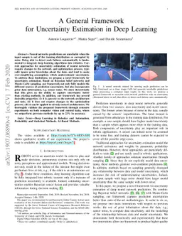 A General Framework for Uncertainty Estimation in Deep Learning