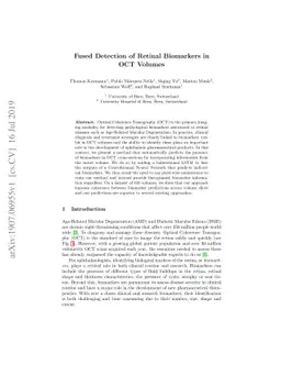 Fused Detection of Retinal Biomarkers in OCT Volumes