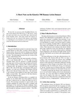 A Short Note on the Kinetics-700 Human Action Dataset