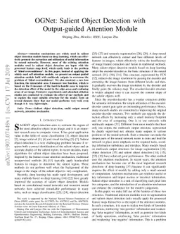 OGNet: Salient Object Detection with Output-guided Attention Module