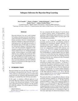 Subspace Inference for Bayesian Deep Learning