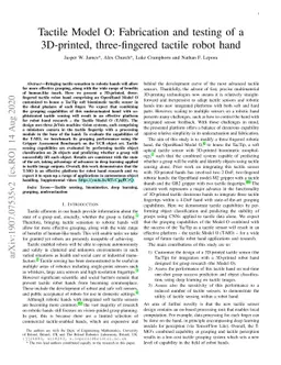 Tactile Model O: Fabrication and testing of a 3d-printed, three-fingered
  tactile robot hand