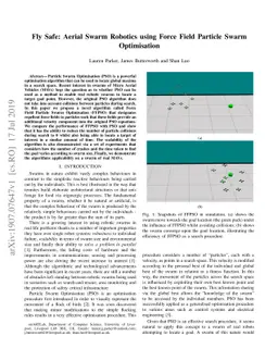 Fly Safe: Aerial Swarm Robotics using Force Field Particle Swarm
  Optimisation