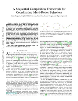 A Sequential Composition Framework for Coordinating Multi-Robot
  Behaviors