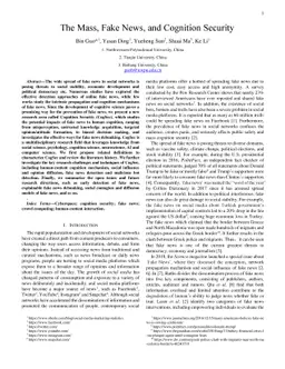 The Mass, Fake News, and Cognition Security