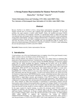 A Strong Feature Representation for Siamese Network Tracker