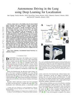 Autonomous Driving in the Lung using Deep Learning for Localization