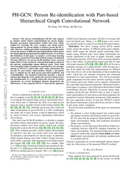 PH-GCN: Person Re-identification with Part-based Hierarchical Graph
  Convolutional Network