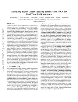 Achieving Super-Linear Speedup across Multi-FPGA for Real-Time DNN
  Inference
