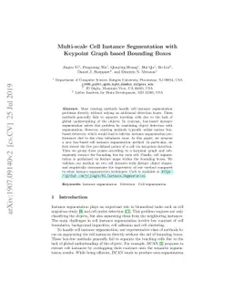Multi-scale Cell Instance Segmentation with Keypoint Graph based
  Bounding Boxes