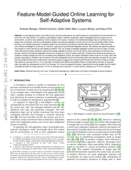 Feature-Model-Guided Online Learning for Self-Adaptive Systems