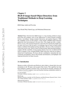 RGB-D image-based Object Detection: from Traditional Methods to Deep
  Learning Techniques