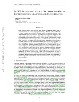 IsoNN: Isomorphic Neural Network for Graph Representation Learning and
  Classification