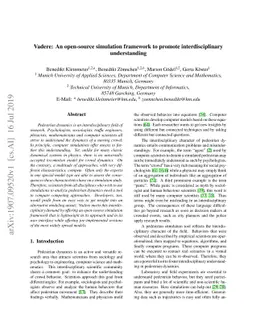 Vadere: An open-source simulation framework to promote interdisciplinary
  understanding