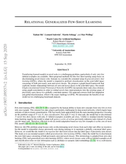 Relational Generalized Few-Shot Learning