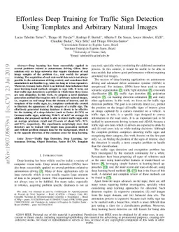 Effortless Deep Training for Traffic Sign Detection Using Templates and
  Arbitrary Natural Images