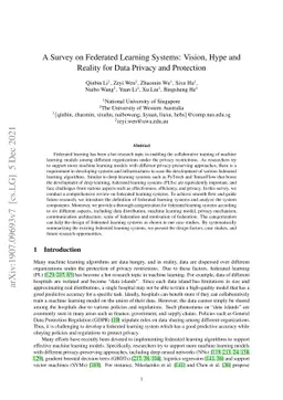 A Survey on Federated Learning Systems: Vision, Hype and Reality for
  Data Privacy and Protection