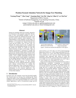 Position Focused Attention Network for Image-Text Matching