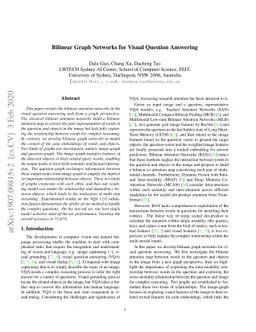 Bilinear Graph Networks for Visual Question Answering