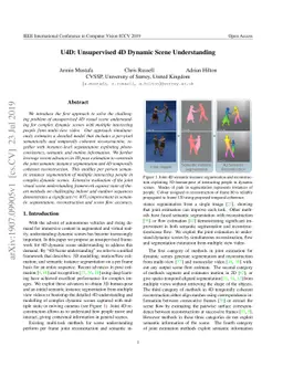 U4D: Unsupervised 4D Dynamic Scene Understanding