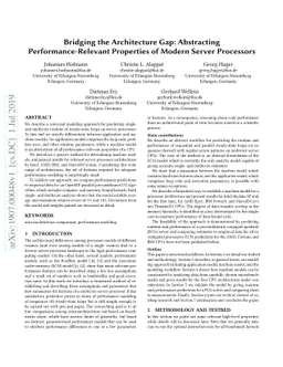 Bridging the Architecture Gap: Abstracting Performance-Relevant
  Properties of Modern Server Processors