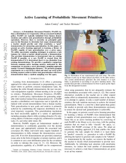 Active Learning of Probabilistic Movement Primitives