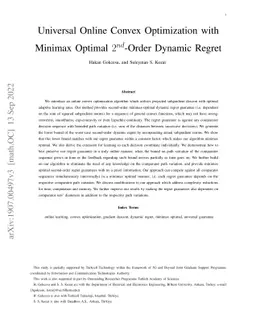 Universal Online Convex Optimization with Minimax Optimal Second-Order
  Dynamic Regret