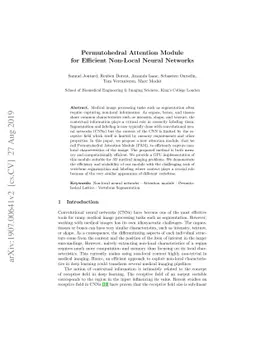 Permutohedral Attention Module for Efficient Non-Local Neural Networks