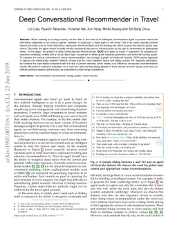 Deep Conversational Recommender in Travel