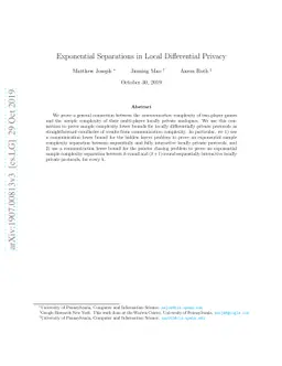 Exponential Separations in Local Differential Privacy