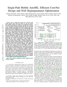 Single-Path Mobile AutoML: Efficient ConvNet Design and NAS
  Hyperparameter Optimization