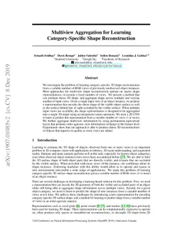 Multiview Aggregation for Learning Category-Specific Shape
  Reconstruction