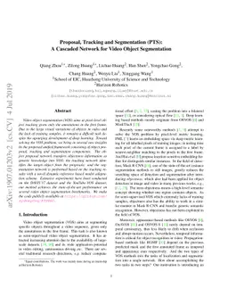 Proposal, Tracking and Segmentation (PTS): A Cascaded Network for Video
  Object Segmentation