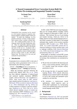 A Neural Grammatical Error Correction System Built On Better
  Pre-training and Sequential Transfer Learning