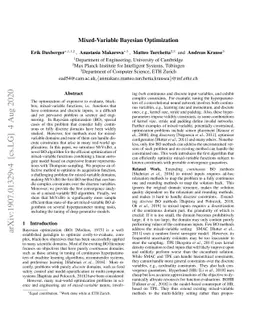 Mixed-Variable Bayesian Optimization