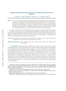 Adaptive particle-based approximations of the Gibbs posterior for
  inverse problems