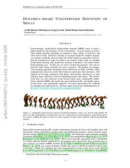 Dynamics-Aware Unsupervised Discovery of Skills