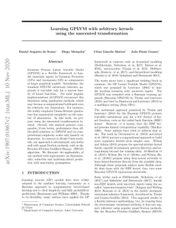 Learning GPLVM with arbitrary kernels using the unscented transformation