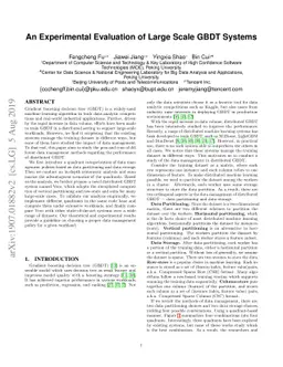 An Experimental Evaluation of Large Scale GBDT Systems