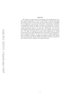 Learning with Known Operators reduces Maximum Training Error Bounds