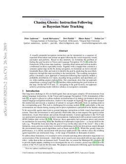 Chasing Ghosts: Instruction Following as Bayesian State Tracking