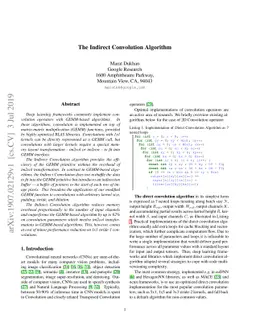 The Indirect Convolution Algorithm